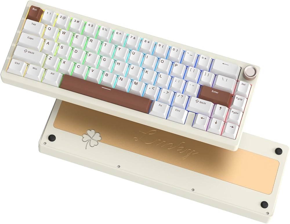 キーボード WOMIER SK65 Beige V2 Amazon | Womier SK65 Wireless Mechanical Gaming Keyboard, 60